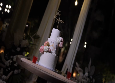 A Slow Motion Shot of an Indian Wedding Venue Decoration in India