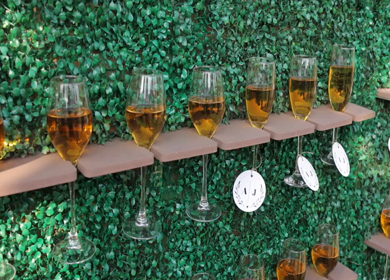 A Slow Motion Shot of an Indian Wedding Venue Decoration in India