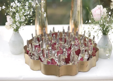 A Slow Motion Shot of an Indian Wedding Venue Decoration in India