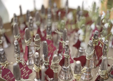 A Slow Motion Shot of an Indian Wedding Venue Decoration in India