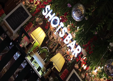 A Slow Motion Shot of an Indian Wedding Venue Decoration in India