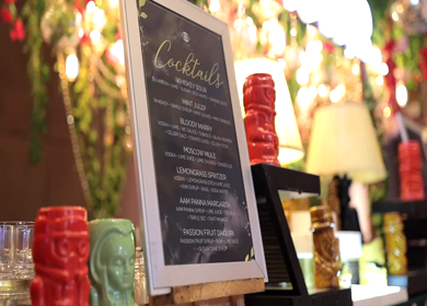 A Slow Motion Shot of an Indian Wedding Venue Decoration in India