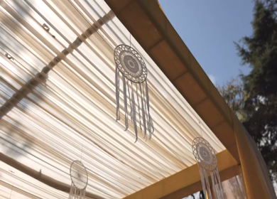 A Slow Motion Shot of an Indian Wedding Venue Decoration at Mussoorie,Uttarakhand in India