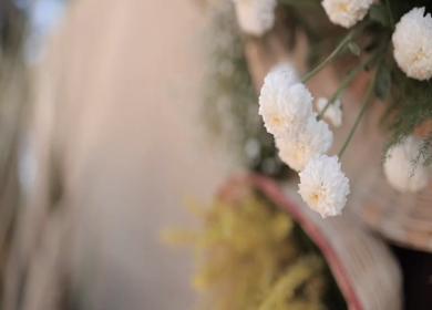 A Slow Motion Shot of an Indian Wedding Venue Decoration at Mussoorie,Uttarakhand in India