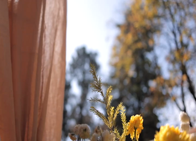 A Slow Motion Shot of an Indian Wedding Venue Decoration at Mussoorie,Uttarakhand in India