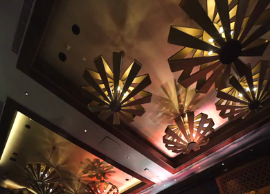 A Slow Motion Shot of an Indian Wedding Decoration