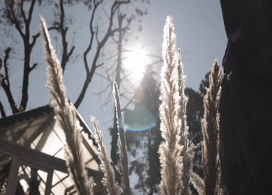A Slow Motion Shot of an Indian Wedding Venue Decoration at Mussoorie,Uttarakhand in India