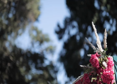 A Slow Motion Shot of an Indian Wedding Venue Decoration at Mussoorie,Uttarakhand in India