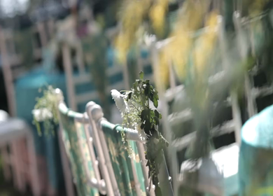 A Slow Motion Shot of an Indian Wedding Venue Decoration at Mussoorie,Uttarakhand in India