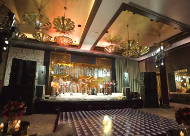 A Slow Motion Shot of an Indian Wedding Decoration