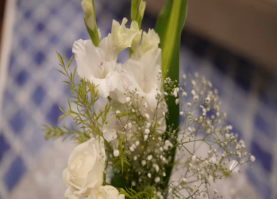 A Slow Motion Shot of an Indian Wedding Venue Decoration in India