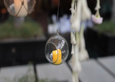 A Slow Motion Shot of an Indian Wedding Venue Decoration in India