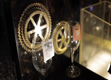 A slow motion shot of a bar at an Indian wedding in New Delhi, India