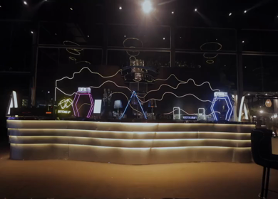 5th January 2025 : A slow motion shot of a bar at an Indian wedding in New Delhi, India