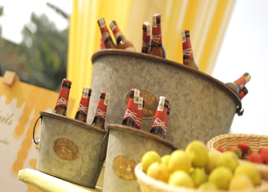 5th January 2025 : A slow motion shot of a bar at an Indian wedding in New Delhi, India
