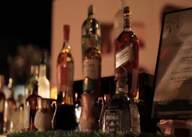 5th January 2025 : A slow motion shot of a bar at an Indian wedding in New Delhi, India