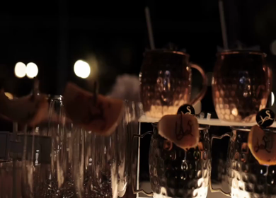 5th January 2025 : A slow motion shot of a bar at an Indian wedding in New Delhi, India