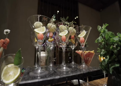 5th January 2025 : A slow motion shot of a bar at an Indian wedding in New Delhi, India