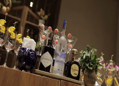 5th January 2025 : A slow motion shot of a bar at an Indian wedding in New Delhi, India