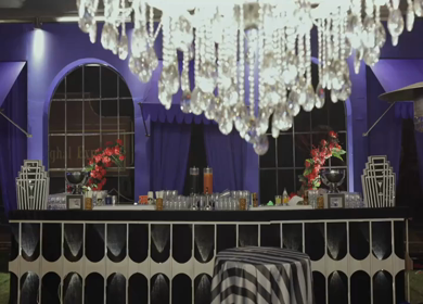 5th January 2025 : A slow motion shot of a bar at an Indian wedding in New Delhi, India