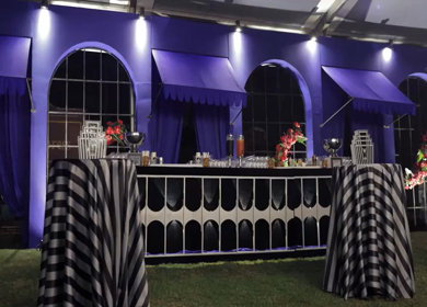 5th January 2025 : A slow motion shot of a bar at an Indian wedding in New Delhi, India