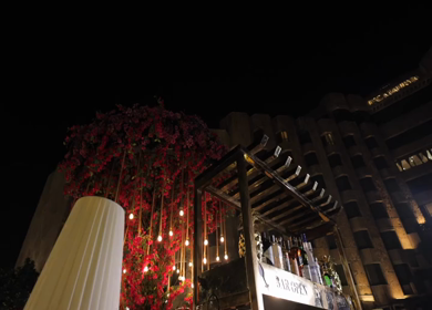5th January 2025 : A slow motion shot of a bar at an Indian wedding in New Delhi, India