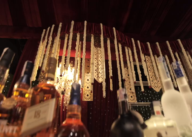 5th January 2025 : A slow motion shot of a bar at an Indian wedding in New Delhi, India