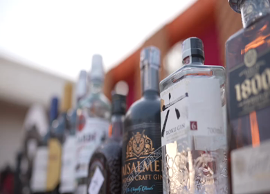 5th January 2025 : A slow motion shot of a bar at an Indian wedding in New Delhi, India