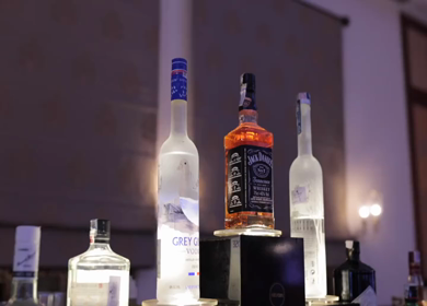 5th January 2025 : A slow motion shot of a bar at an Indian wedding in New Delhi, India