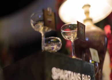 5th January 2025 : A slow motion shot of a bar at an Indian wedding in New Delhi, India