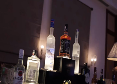 5th January 2025 : A slow motion shot of a bar at an Indian wedding in New Delhi, India