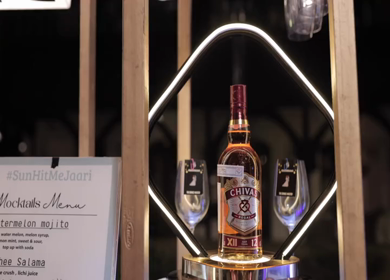 5th January 2025 : A slow motion shot of a bar at an Indian wedding in New Delhi, India