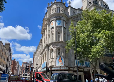 19th June 2024 : A Timelapse view of historic theater building in London England