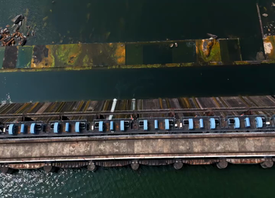 Aerial Drone Shot of Mahi Dam, Udaipur, Rajasthan, India
