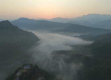 Aerial Drone View of Kohima City on Hills, Nagaland, Northeast India
