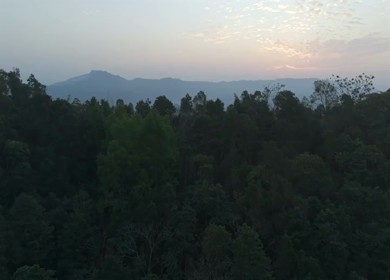 Aerial Drone View of Kohima City on Hills, Nagaland, Northeast India