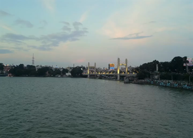 Aerial Evening View of Raja Bhoj Setu Bhopal Madhya Pradesh