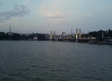 Aerial Evening View of Raja Bhoj Setu Bhopal Madhya Pradesh