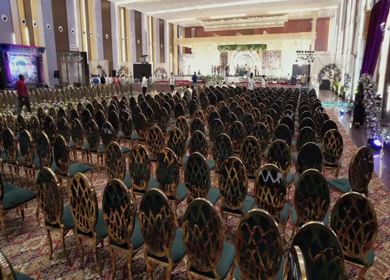 05th April 2026 : Aerial Shot of Luxury Indian Wedding Venue Decoration