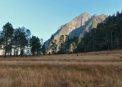 Aerial Sunrise View of Dong Valley Mountains in Anini Arunachal Pradesh India