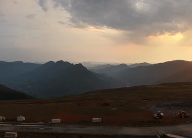 Aerial Sunset View of Deomali Hills, Koraput, Odisha, India