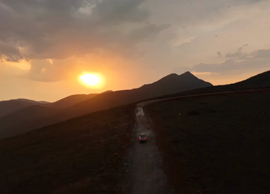 Aerial Sunset View of Deomali Hills, Koraput, Odisha, India