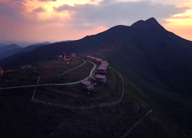 Aerial Sunset View of Deomali Hills, Koraput, Odisha, India