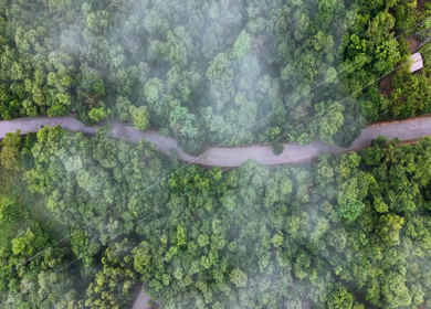 Aerial View of Amboli Ghat in Monsoon Maharashtra
