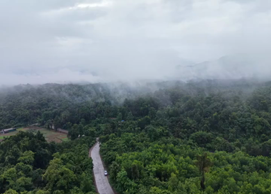 Aerial View of Amboli Ghat in Monsoon Maharashtra