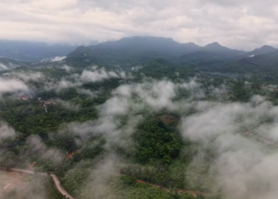 Aerial View of Amboli Ghat in Monsoon Maharashtra
