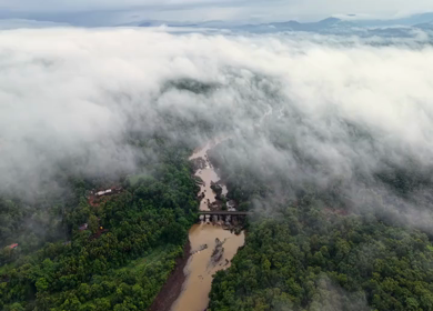Aerial View of Amboli Ghat in Monsoon Maharashtra