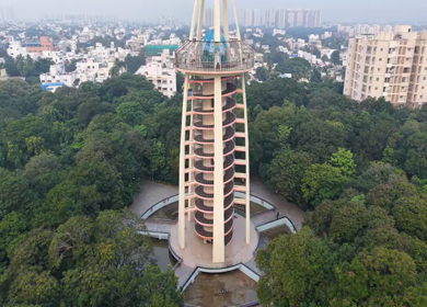 Aerial View of Anna Tower Anna Nagar Chennai India