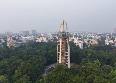 Aerial View of Anna Tower Anna Nagar Chennai India