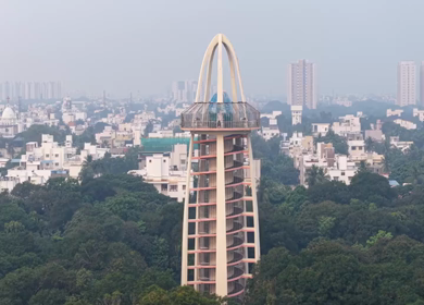 Aerial View of Anna Tower Anna Nagar Chennai India